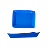 BANDEJA RECTANGULAR AZUL X2